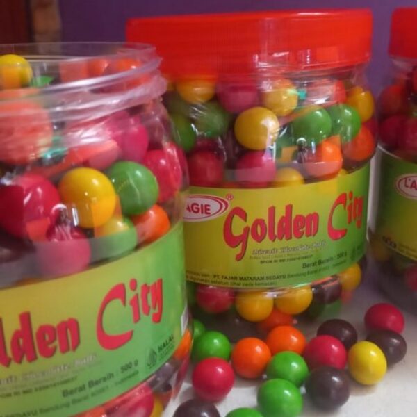Lagie Coklat Golden City Toples 500gr